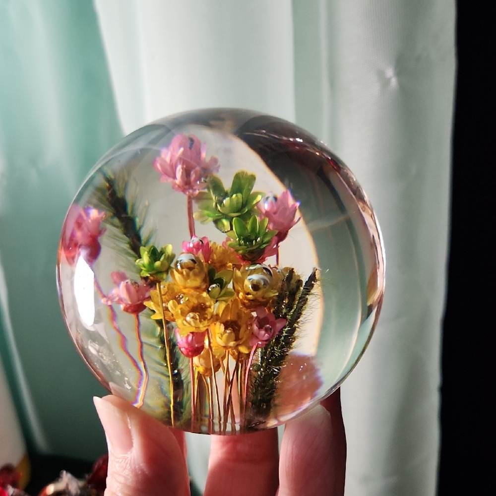 Hand Crafted Floral Sphere